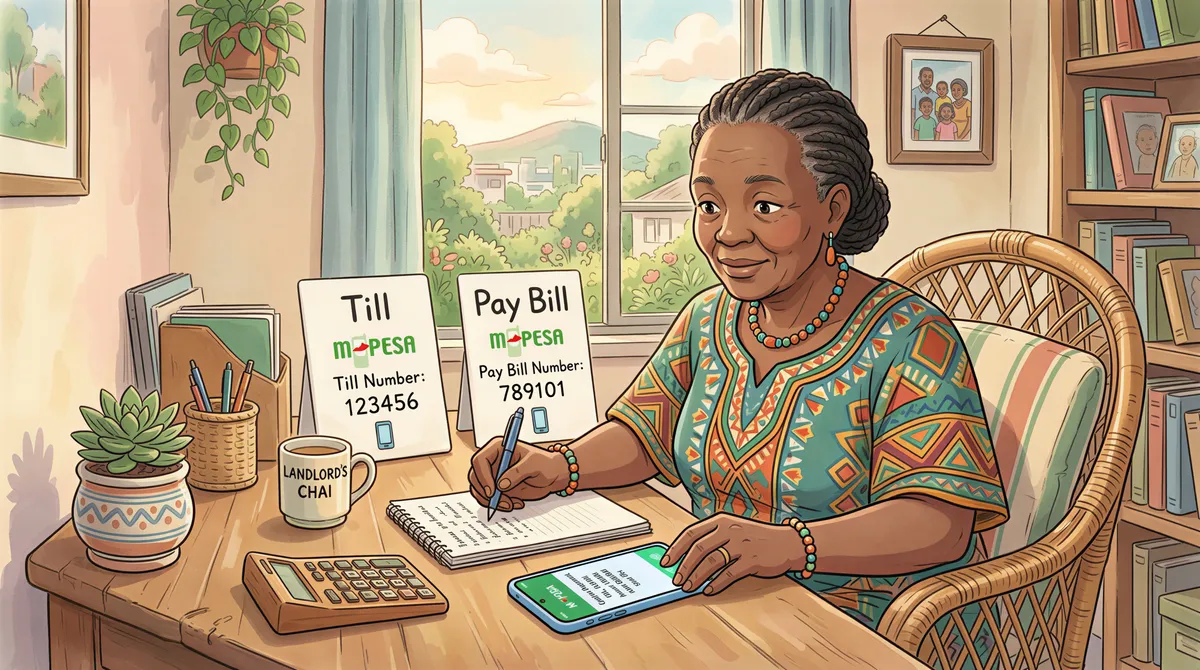 Core difference between M-Pesa Till and Pay Bill for landlords in Kenya
