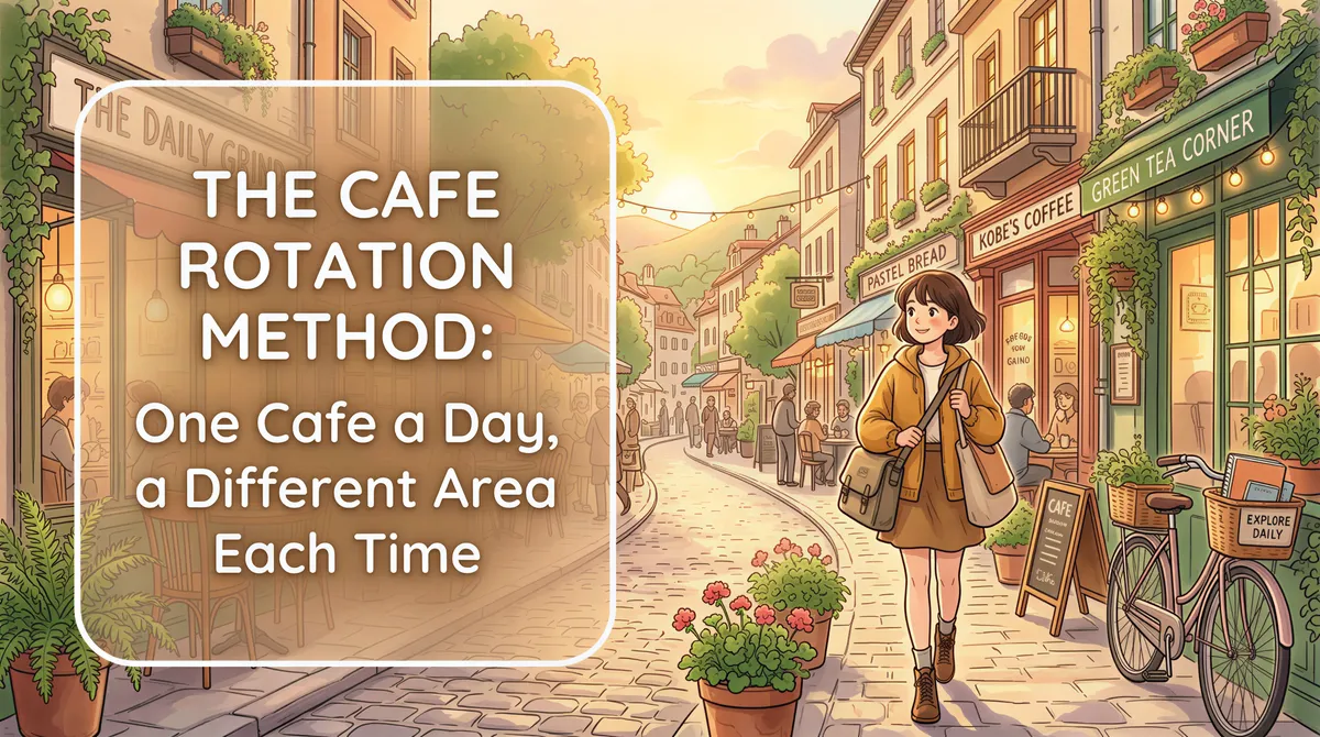 The Cafe Rotation Method: One Cafe a Day, a Different Area Each Time