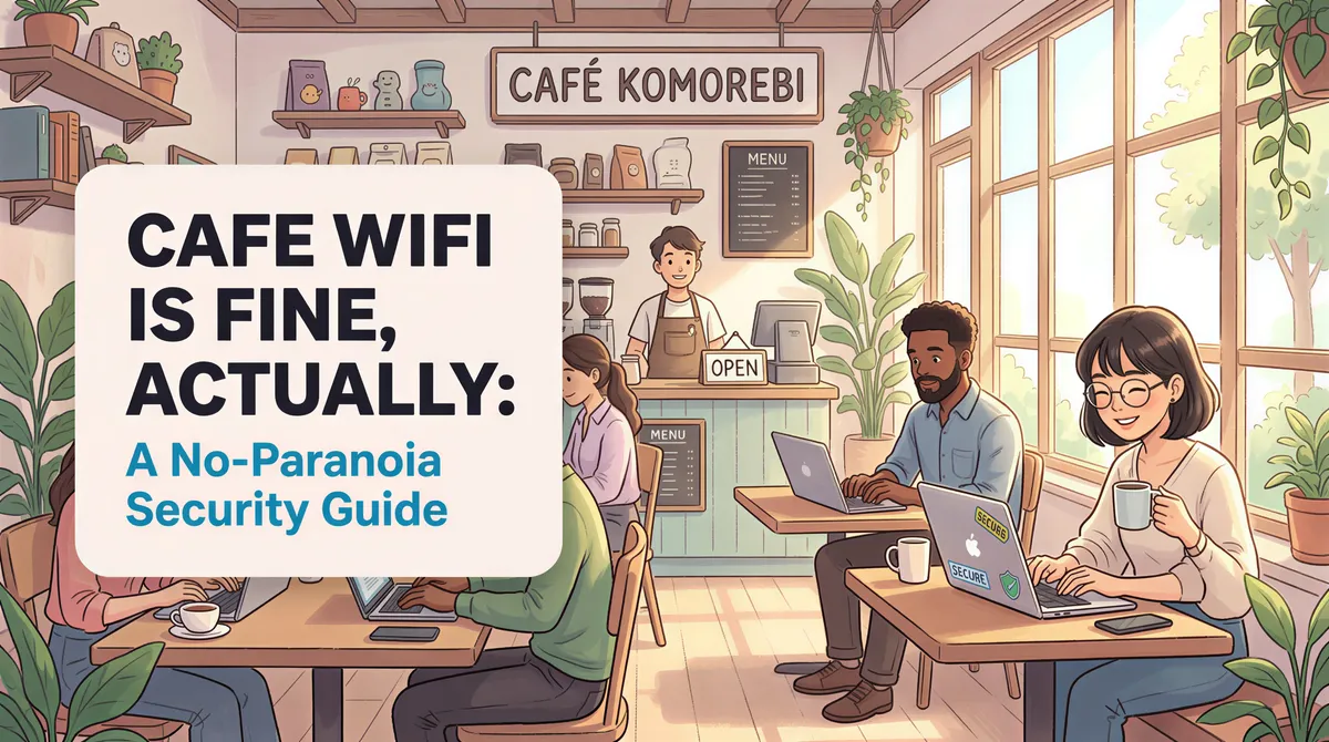 Cafe WiFi Is Fine, Actually: A No-Paranoia Security Guide